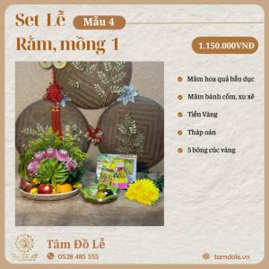 Mâm Cúng Rằm, Mồng 1 Mẫu 4