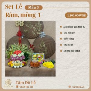 Mâm Cúng Rằm, Mồng 1 Mẫu 5