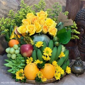 Mẹt hoa quả chuối - Mẫu 9 - Tâm Đồ Lễ